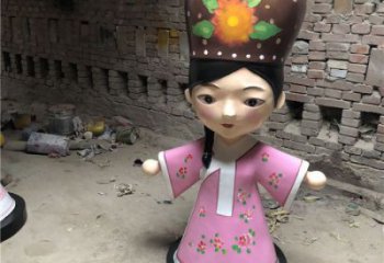 大門口京劇雕塑廠家 公園民俗雕塑 仿真唱戲雕塑