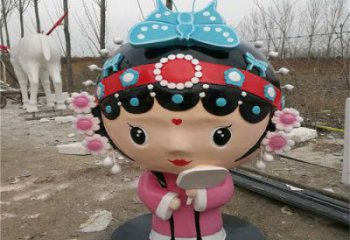 大型京劇雕塑廠家 仿真民俗雕塑 戶外唱戲雕塑