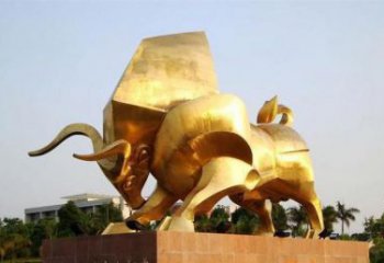 廣場水牛雕塑，田間景觀小品，抽象原理