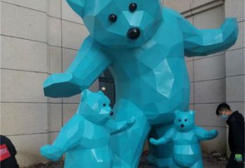 大熊雕塑廠家，酒店房地產雕塑，仿真景觀小品