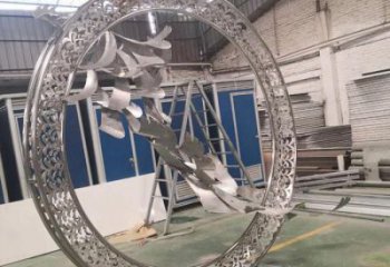 彩繪大雁雕塑廠家 仿真雕塑 步行街?jǐn)[件