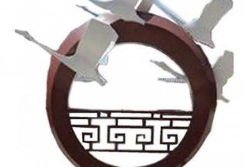 園林大雁雕塑廠家 城市廣場雕塑 步行街?jǐn)[件