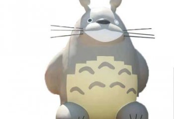 動漫卡通龍貓雕塑，彩繪雕塑，噴漆工藝