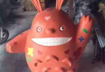 公園龍貓雕塑，烤漆卡通雕塑，動漫工藝