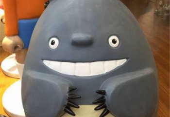 庭院龍貓雕塑，動漫美陳雕塑，卡通形式