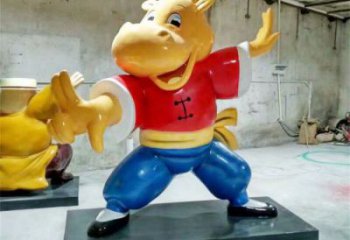 幼兒園龍貓雕塑，動漫文化雕塑，彩繪工藝制作