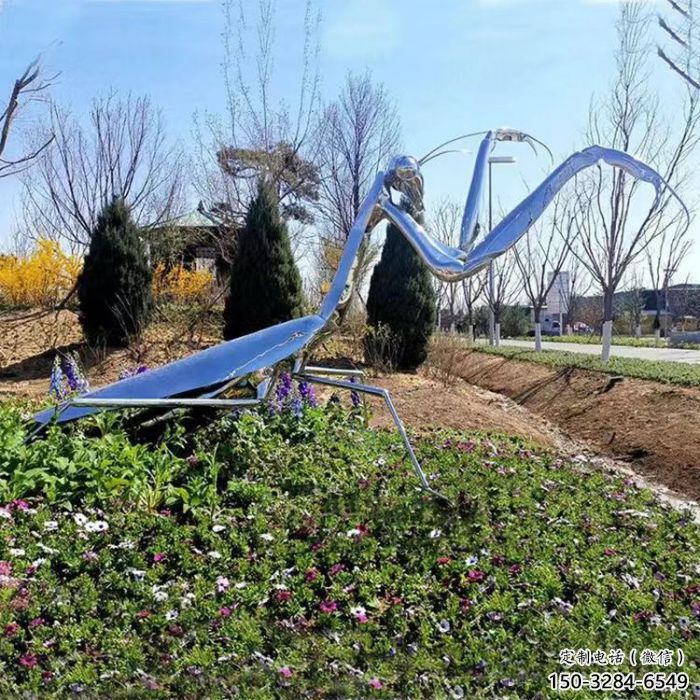 仿真螳螂雕塑生產廠家 店門口園林雕塑 動物小品