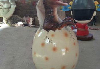 店門口恐龍蛋雕塑廠 創(chuàng)意動(dòng)漫雕塑 仿真擺件