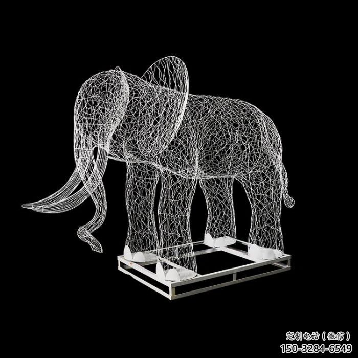 園林大象雕塑服務商，美陳雕塑，鏤空大象雕塑精選