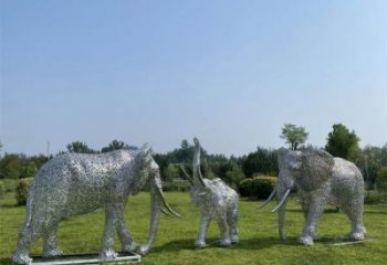 大象雕塑精品，景觀雕塑，房地產鏤空大象雕塑生產商