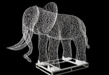 園林大象雕塑服務商，美陳雕塑，鏤空大象雕塑精選