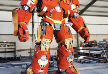 大紅蜂版機器人雕塑