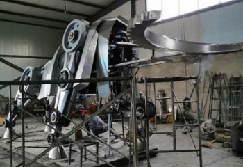 機(jī)甲動(dòng)漫大象雕塑