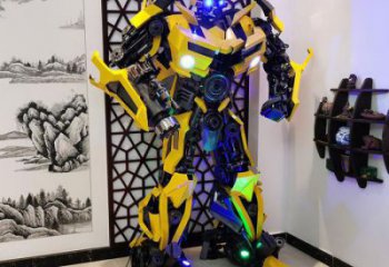 影視劇版機器人雕塑實景