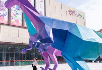 廣場恐龍雕塑訂做，城市雕塑，景觀烤漆恐龍雕塑工程