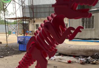 大型恐龍雕塑常用，戶外擺放，恐龍骨架雕塑展示