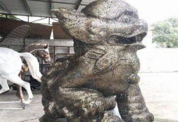 景觀獅子雕塑選定，美陳雕塑，鏤空鋼絲獅子雕塑優選