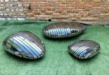 庭院坐凳雕塑，公園景觀雕塑，鵝卵石坐凳雕塑廠家