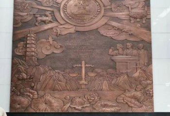 滁州大門口校徽雕塑