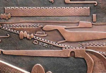 淮南銅浮雕景墻雕塑，圓雕工藝