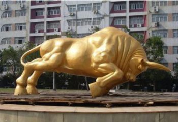 牡丹江風景區開荒牛雕塑