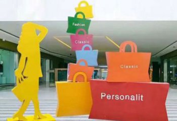 牡丹江購物人雕塑選定，景觀雕塑，不銹鋼購物人雕塑生產商