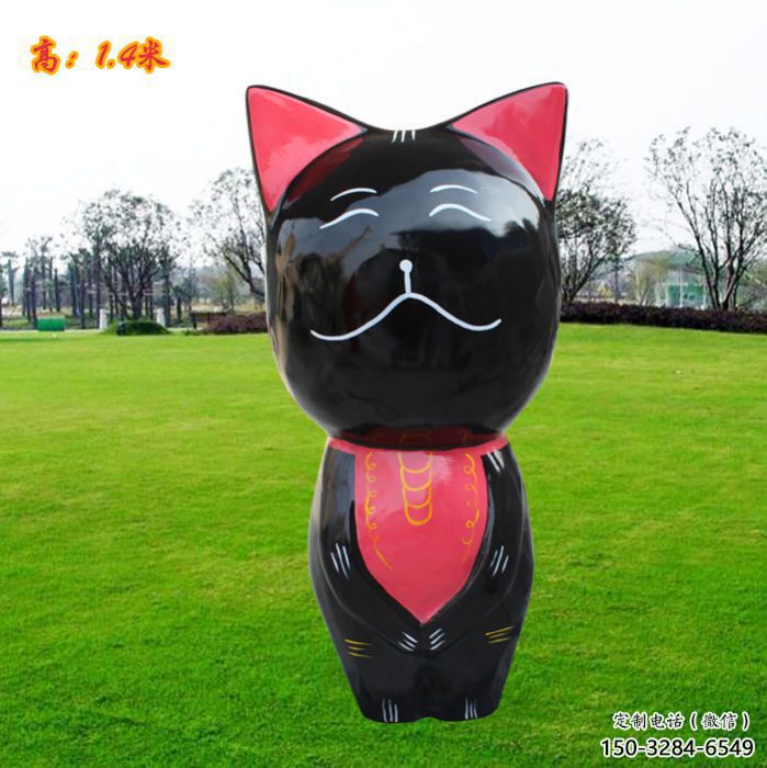 秦淮廣場小貓雕塑，動物擺件，仿古工藝