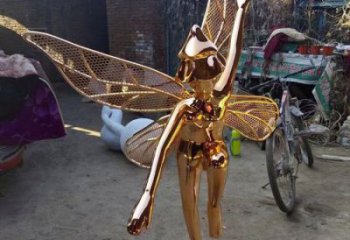 懷化小精靈雕塑，抽象卡通雕塑，美陳人物擺件