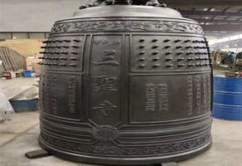 岳陽(yáng)三圣寺銅鐘雕塑-鑄銅鐘雕塑-平直形結(jié)構(gòu)