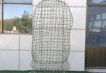 白下鏤空孔子雕塑訂做，景區雕塑，鐵藝古代人物雕塑定價