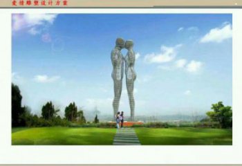 秦淮鏤空人物雕塑承接，陸地擺件，鐵藝字母人物雕塑制造商