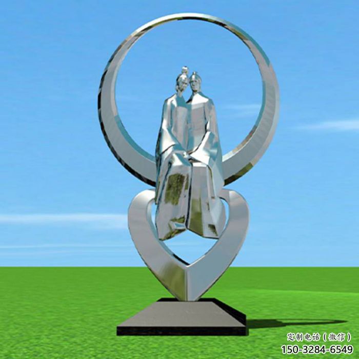 九江創(chuàng)意牛郎織女雕塑