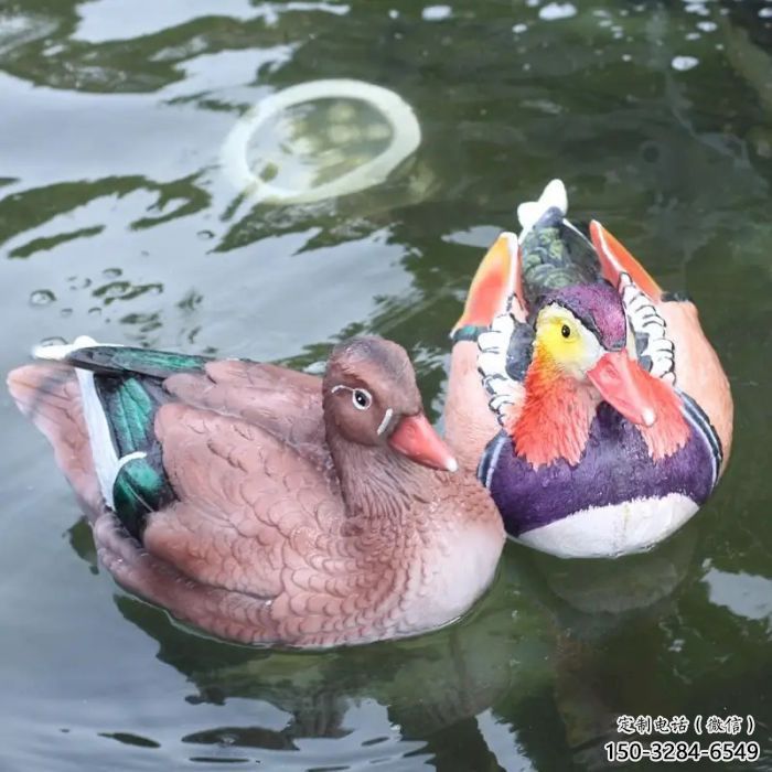 盤(pán)錦園林鴛鴦雕塑