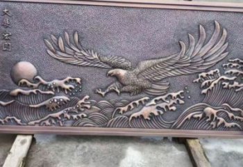 阿拉善盟老鷹浮雕訂做，景區(qū)雕塑，鍛銅動物浮雕定價(jià)