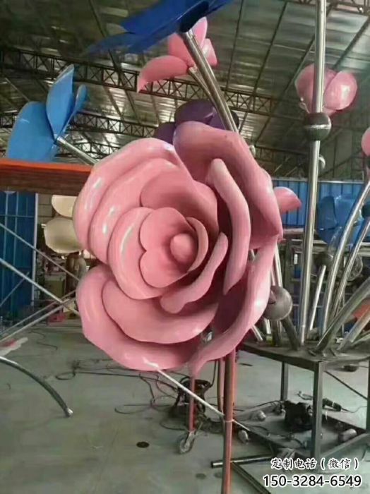 攀枝花牡丹花雕塑工廠優選，城市裝飾，牡丹花花朵雕塑供給