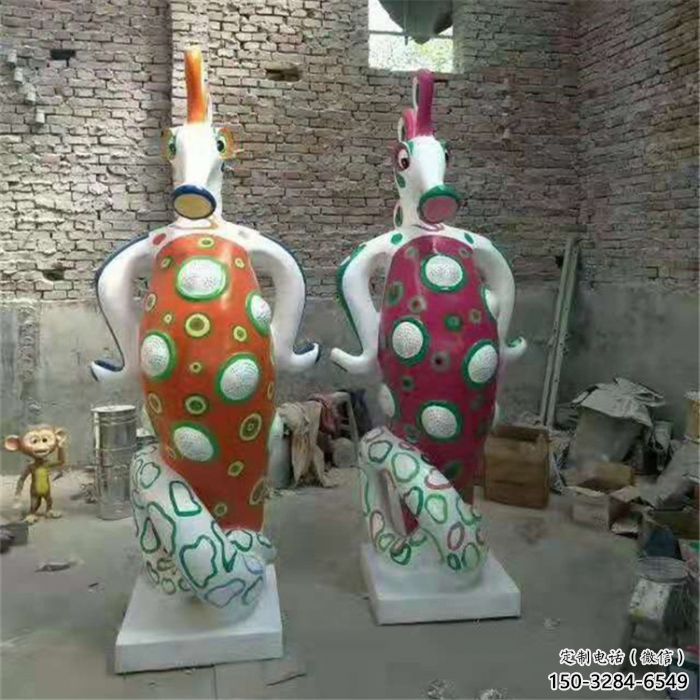 陽(yáng)幼兒園河馬雕塑，動(dòng)漫文化雕塑，卡通動(dòng)物制作