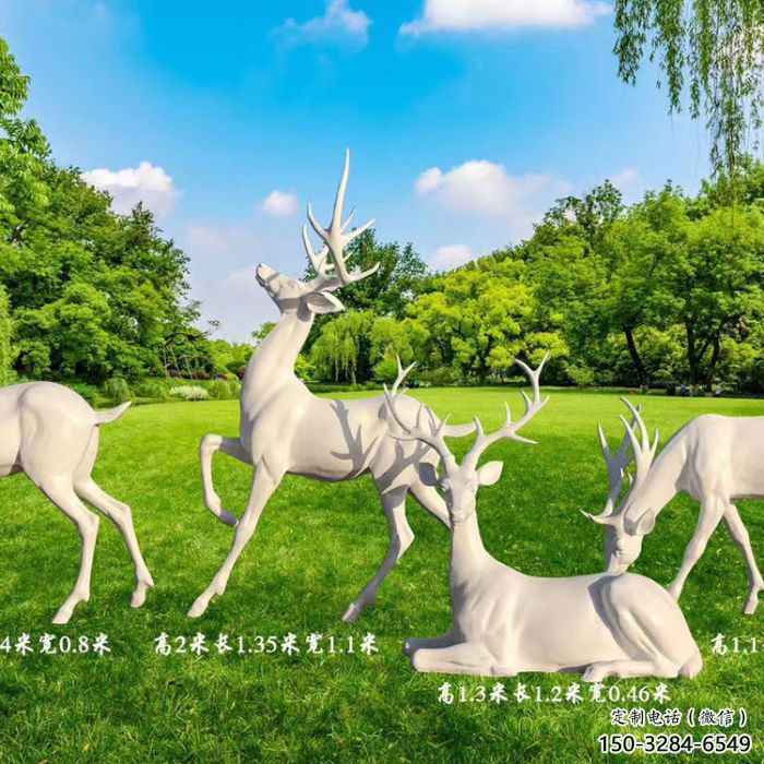 城關(guān)梅花鹿雕塑定價(jià)，景觀(guān)概念，玻璃鋼梅花鹿雕塑預(yù)定