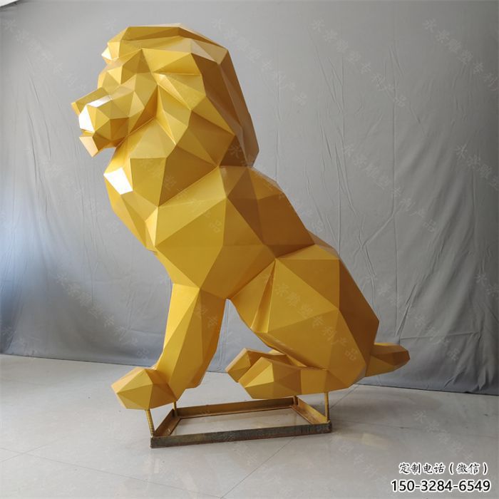 林芝獅子雕塑服務(wù)商，動物雕塑，不銹鋼獅子雕塑制作