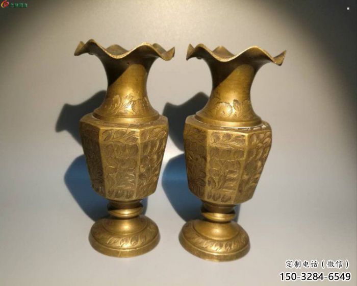 嘉黎花瓶雕塑定價(jià)，鑄銅工藝，銅花瓶雕塑制作廠家