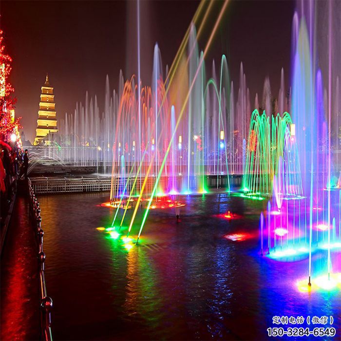 哈密選定噴泉雕塑，燈光數控效果，水景藝術雕塑