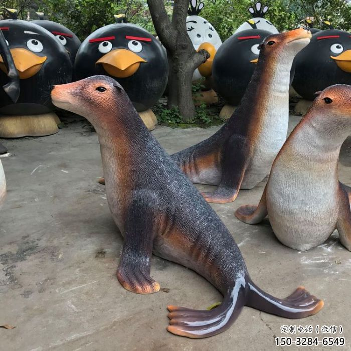阿克蘇園林海豹雕塑