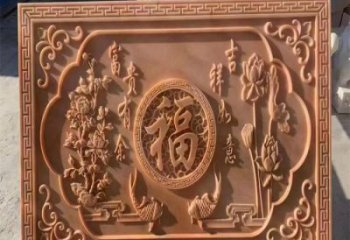 西吉浮雕制造商，室外軟裝，景觀福字浮雕制作廠家