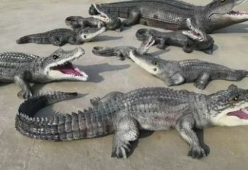 平羅園林鱷魚雕塑