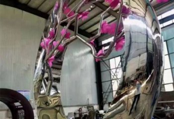 城西梅花雕塑工廠優選，城市裝飾，景觀梅花雕塑供給