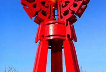 臨汾精神堡壘火球雕塑，城市建筑雕塑，創意藝術設計