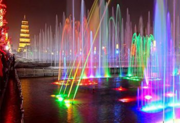 忻州選定噴泉雕塑，燈光數(shù)控效果，水景藝術(shù)雕塑