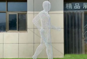 小店鏤空運動員雕塑服務(wù)商，美陳雕塑，鐵藝體育人物雕塑精選