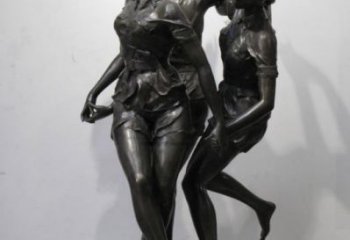 延安住宅小區(qū)跳舞雕塑