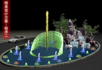 雅安旱地漂浮噴泉雕塑，水景藝術(shù)噴泉雕塑生產(chǎn)商