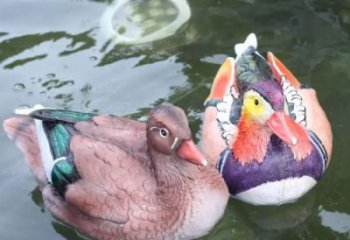 陽園林鴛鴦雕塑